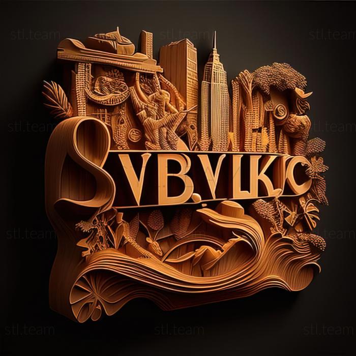 3D модель Нью-Йорк (STL)